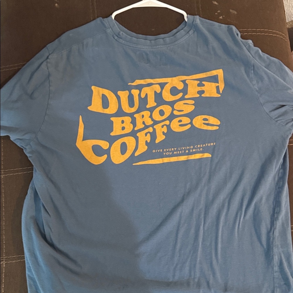 Dutch Bros Blue and Yellow Tee